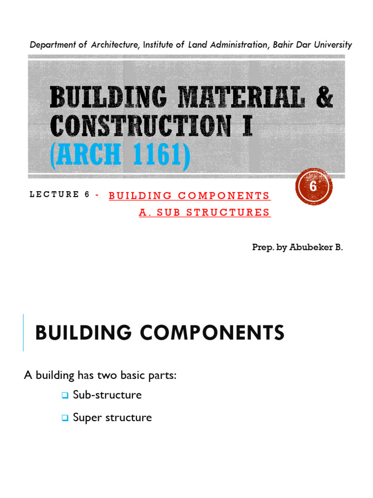Building Components: Foundations Explained | PDF | Foundation ...