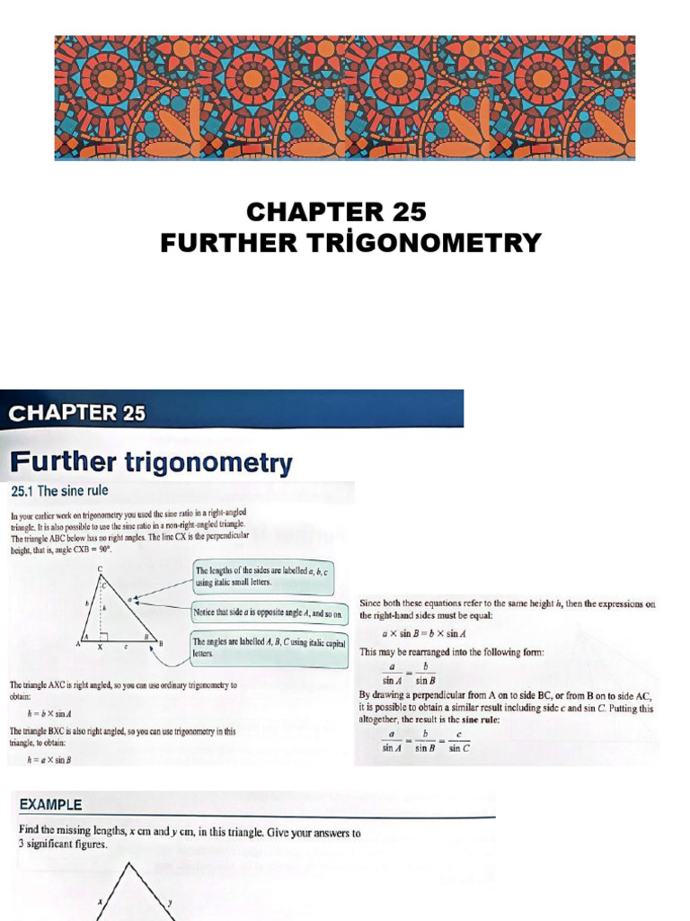 3) Chp25 Further Trigonometry | PDF