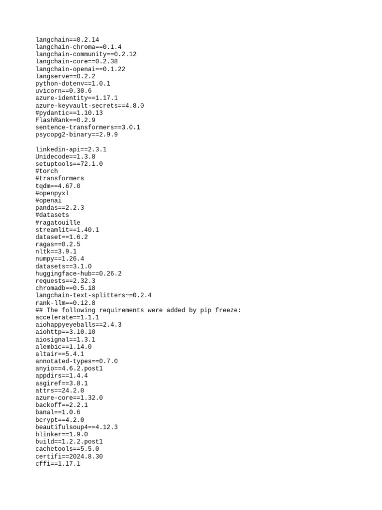 Python Package Dependencies List | PDF