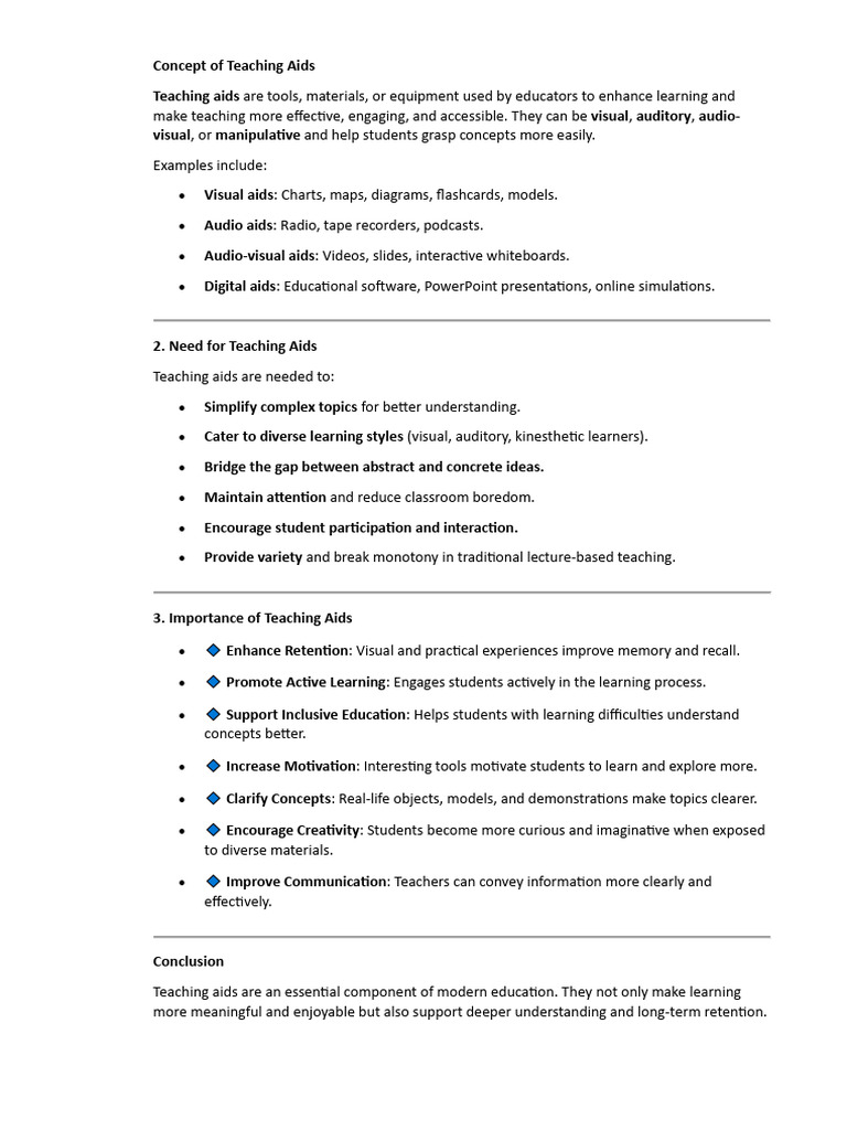 Teaching Aids and Lesson Planning Guide | PDF | Yoga | Learning