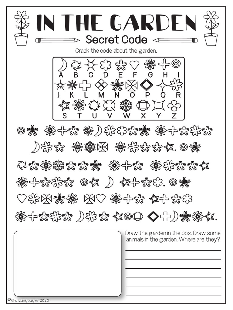Garden Drawing and Code Activity | PDF