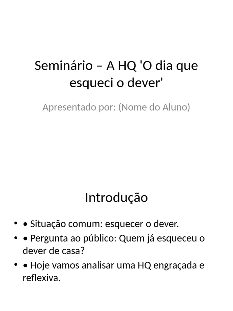 Análise da HQ 