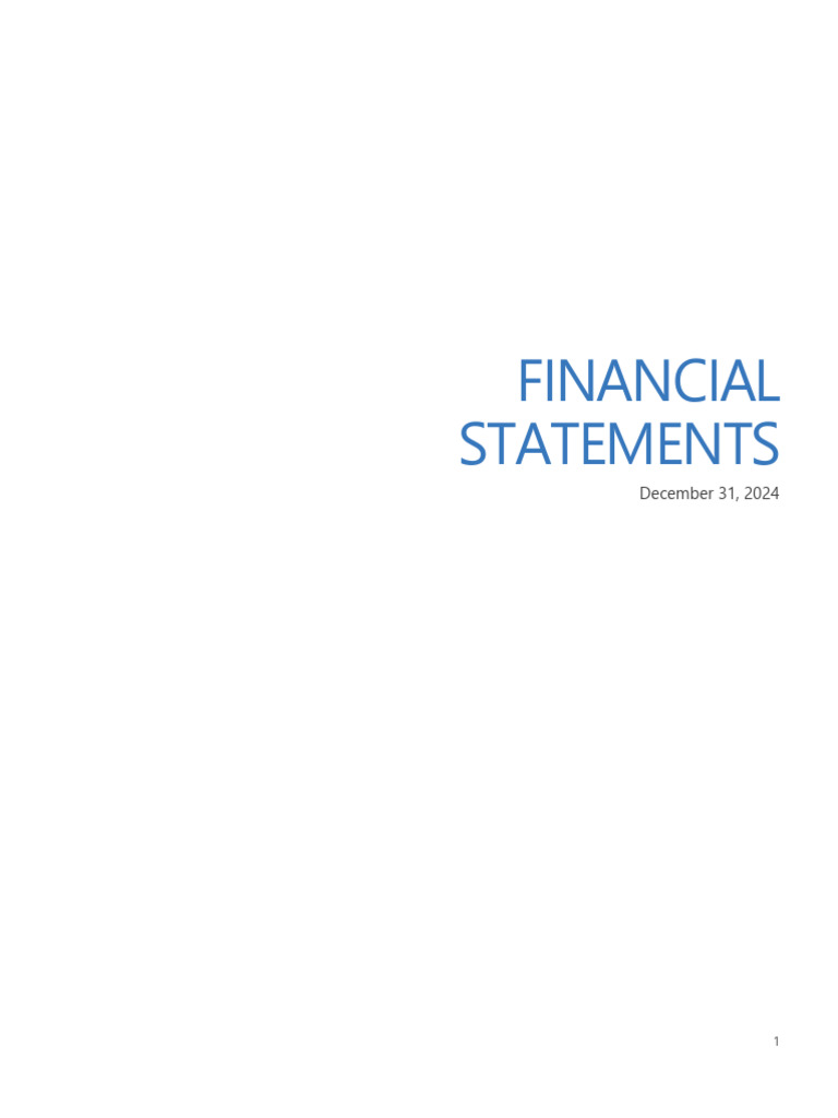 Annual Report 2024 Financial Statements En | PDF | Audit | Going Concern