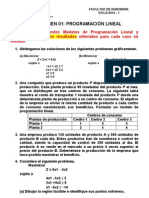 Examen 01 - Programacion Lineal