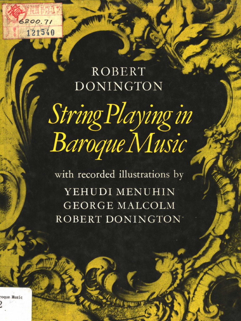 Baroque Music String Playing Guide | PDF