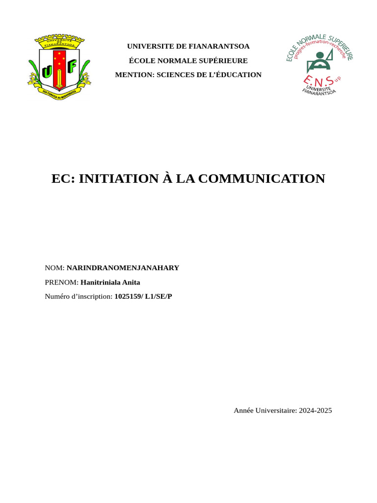 Maîtrise de la communication en éducation | PDF | Business