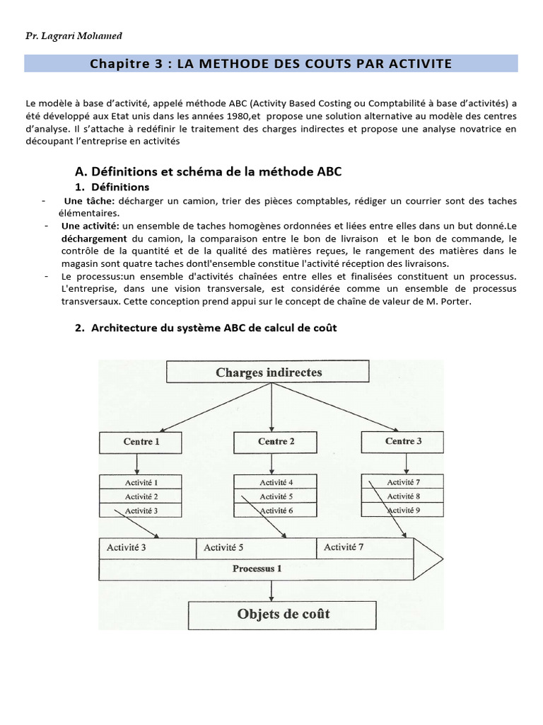 Méthode ABC : Guide de la comptabilité par activité | PDF