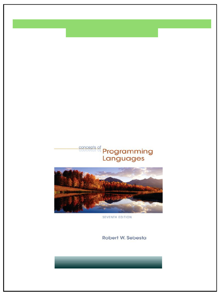 Concepts of Programming Languages 7th Edition Robert W. Sebesta online ...