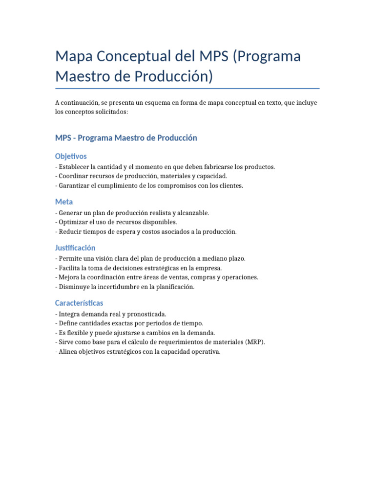 Mapa Conceptual MPS | PDF