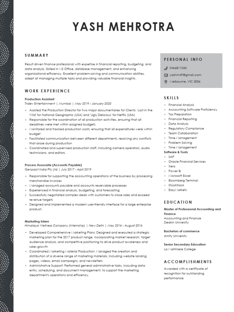 Finance Professional with Diverse Skills | PDF | Budget | Accounts Payable