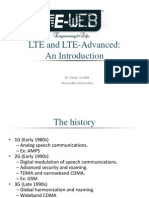 Long Term Evolution -LTE- & Introduction to LTE Advanced