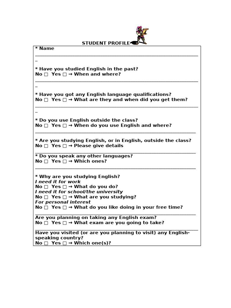 Student Profile | PDF