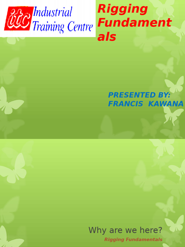 Rigging Safety and Fundamentals Guide | PDF | Crane (Machine ...