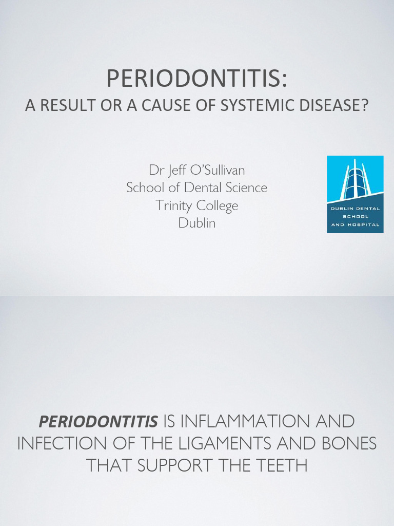 Periodontitis and Systemic Disease Links | PDF | Inflammation | Immune ...