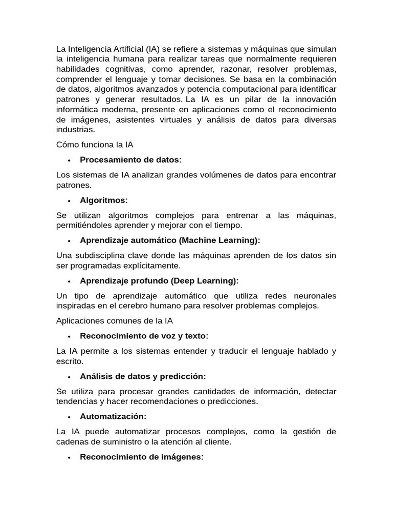 Fundamentos y Aplicaciones de la IA | PDF