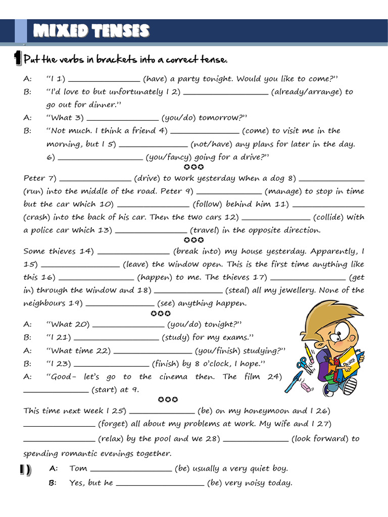 Verb Tense Practice Exercises | PDF