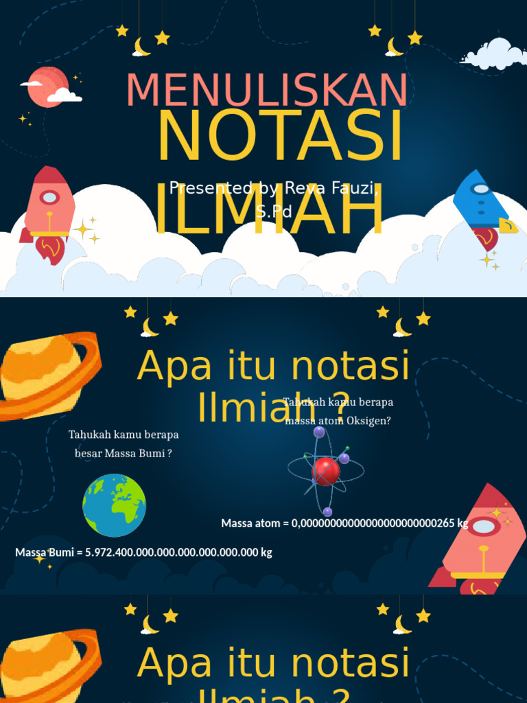 Panduan Notasi Ilmiah Sederhana | PDF