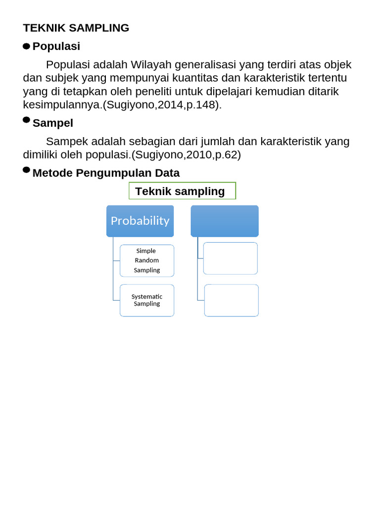 Teknik Sampling | PDF