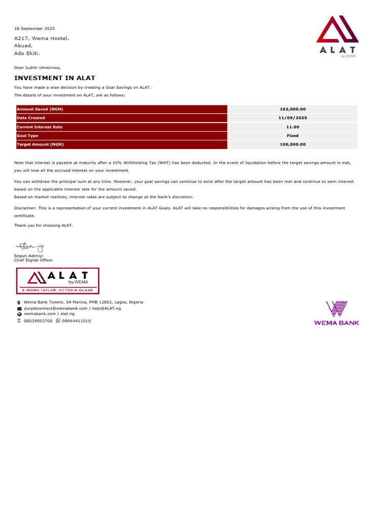 Investing Funds Certificate | PDF