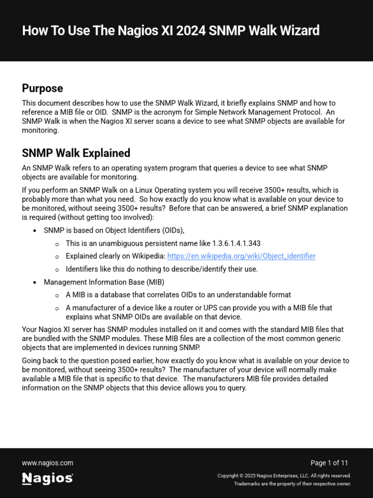 Using The SNMP Walk Wizard 2024 | PDF | Information Technology ...