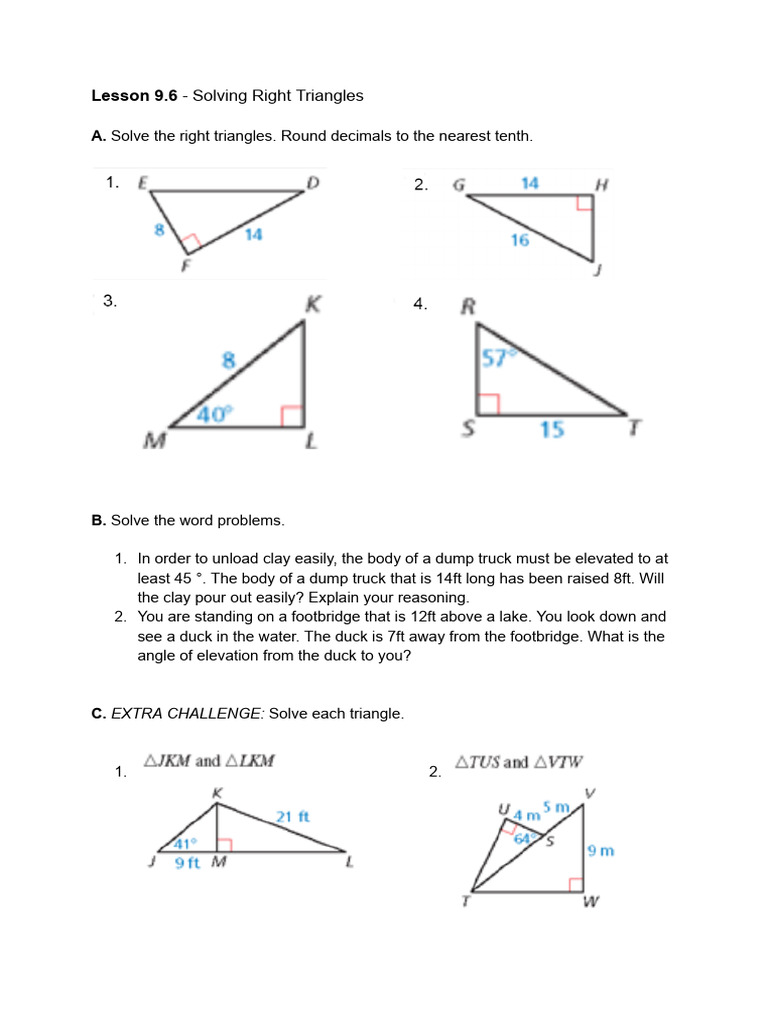 Lesson 9.6 | PDF