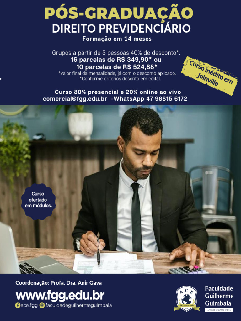 Pós-Graduação em Direito Previdenciário | PDF | Ensino Superior | Justiça