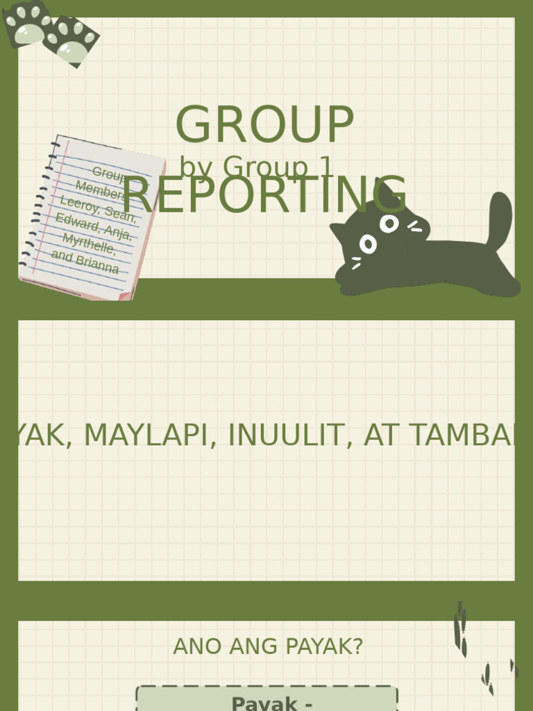 Group Reporting | PDF