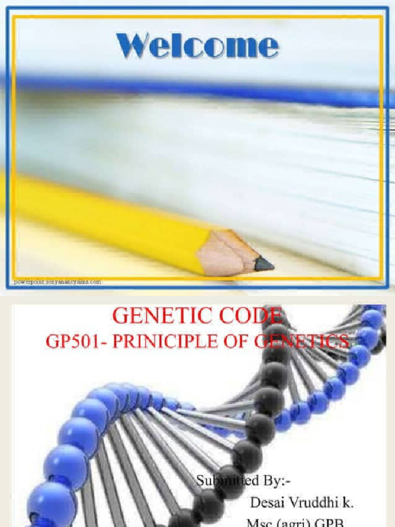 BIO315 Genetic Code 2nd Part | PDF | Genetic Code | Translation (Biology)