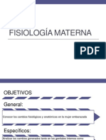 FISIOLOGIA MATERNA