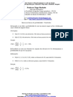 Apostila de 12 Exercicios Resolvidos de Exercícios de Probabilidade