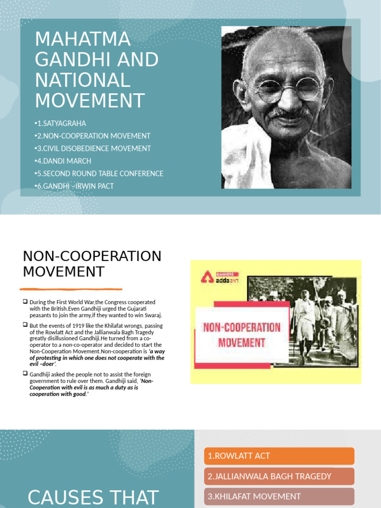 Mahatma Gandhi and National Movement | PDF | Mahatma Gandhi | Caliphate