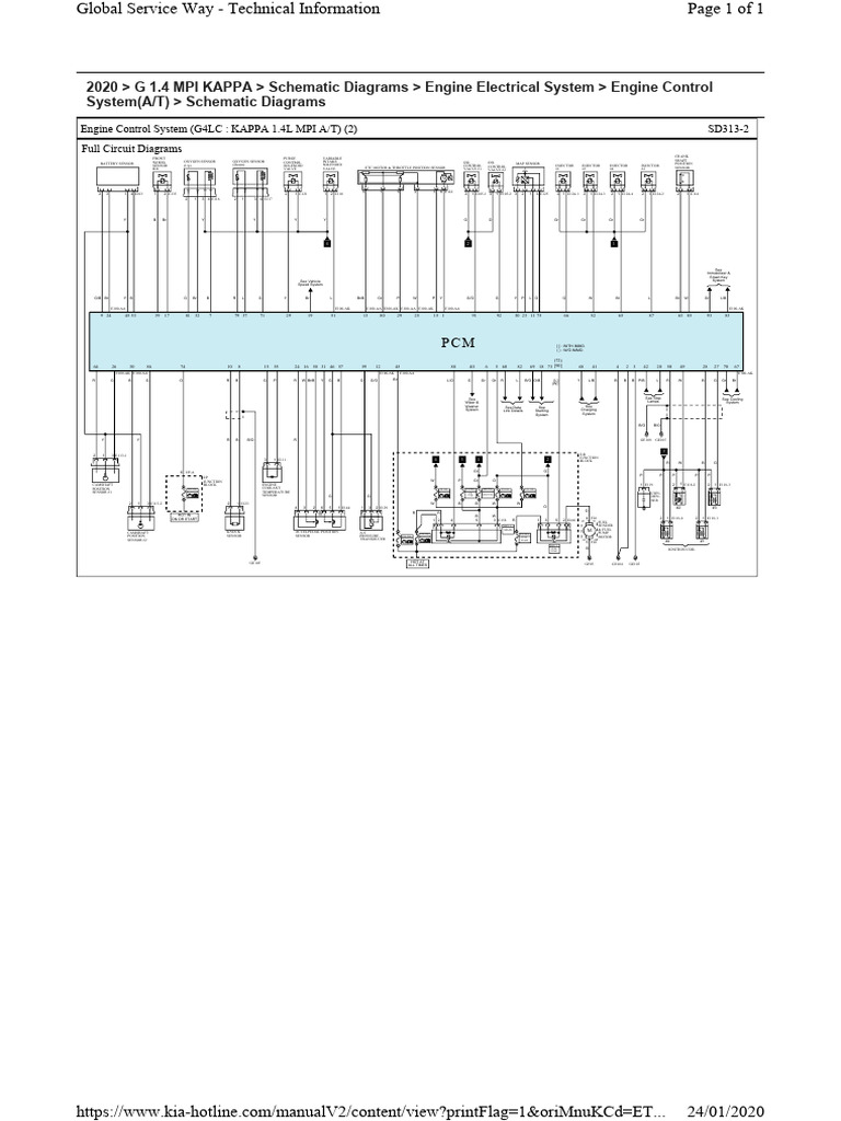 Kappa 1.4 MPI Engine Control System | PDF | Fuel Injection | Machines