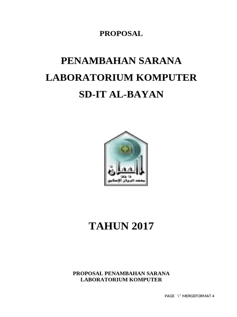 Proposal Lab Komputer | PDF