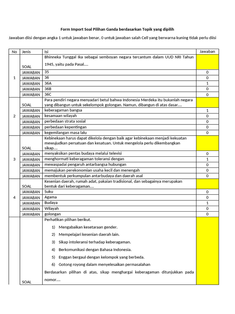 Form Sas Genap Xi 2024 | PDF