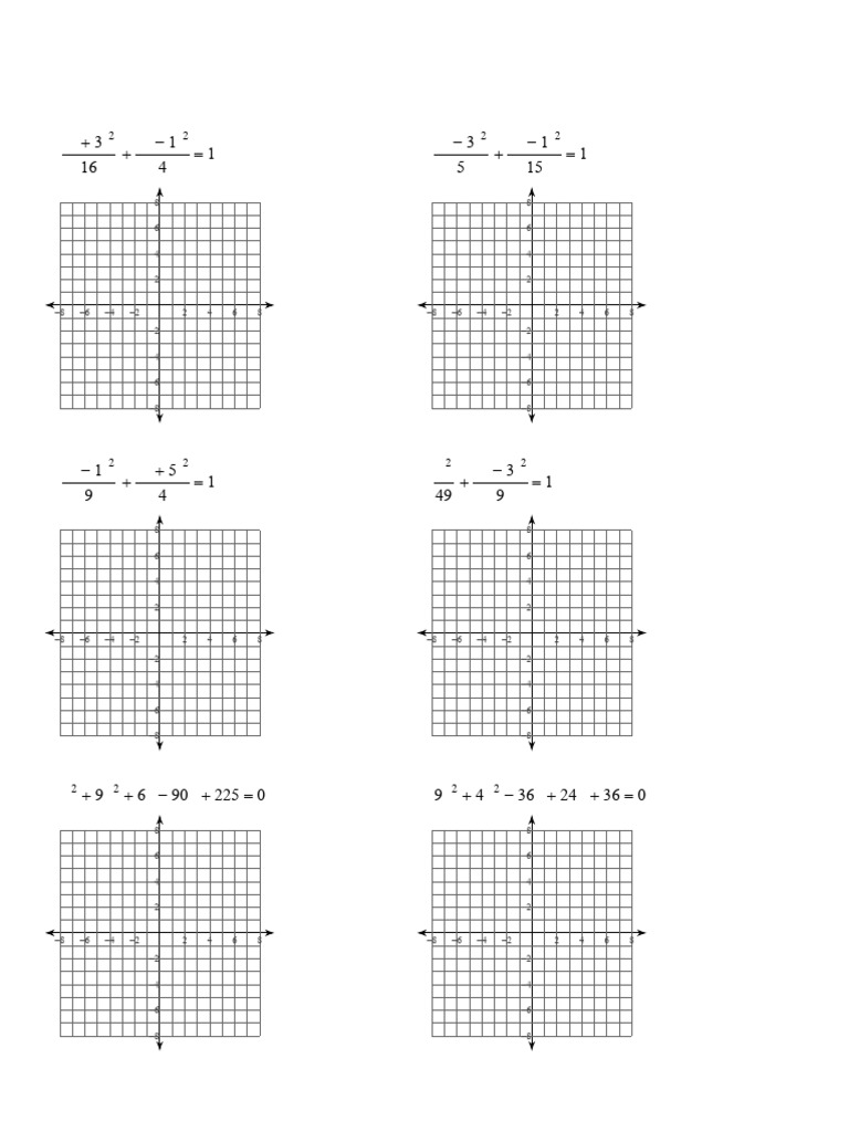 Ellipse Identification Worksheet | PDF | Graph Theory | Mathematical ...