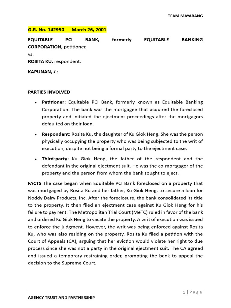 Supreme Court Ruling on Ejectment Case | PDF | Justice | Crime & Violence