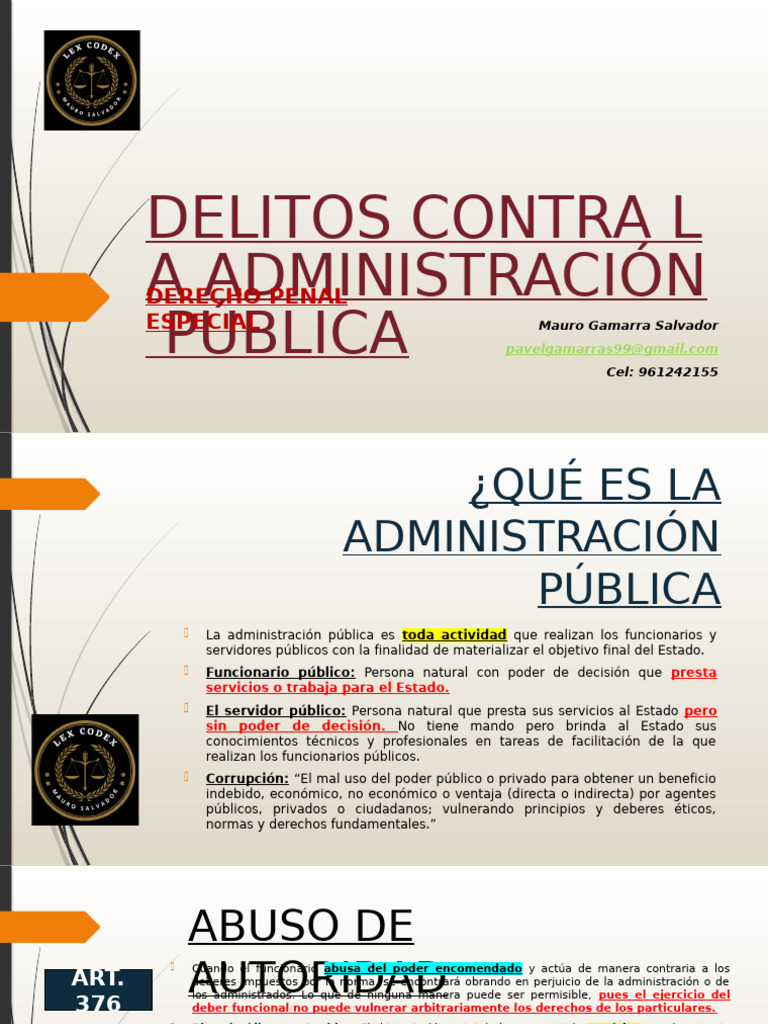 Delitos Contra La Administración Pública | PDF | Soborno