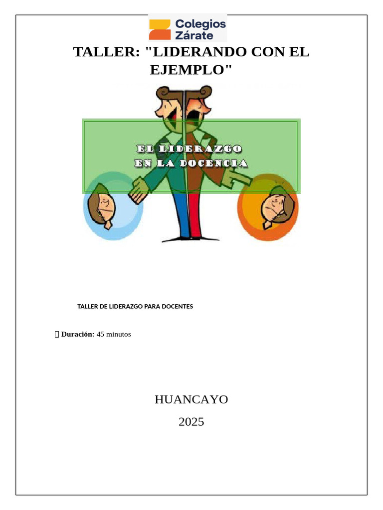 Dinámicas de Liderazgo para Docentes | PDF | Maestros | Enseñando