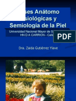 Bases Anátomo Fisiológicas y Semiología de La Piel. Dra Zaida Gutierrez