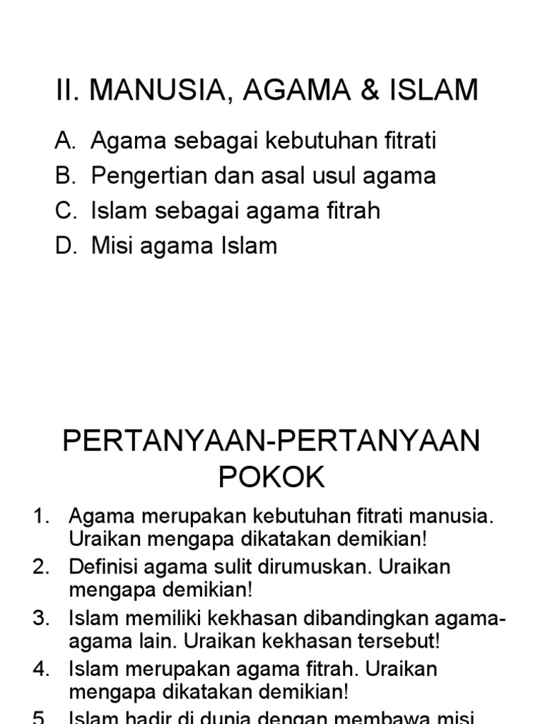 2 Manusia Agama Islam