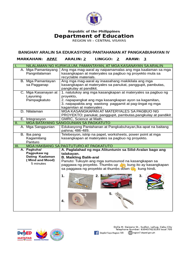 Angelica Banghay Aralin Sa EPP 4 Q4 | PDF
