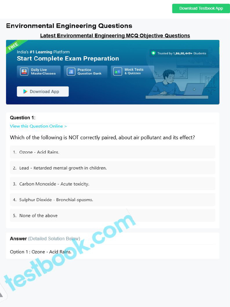 Environmental Engineering | PDF