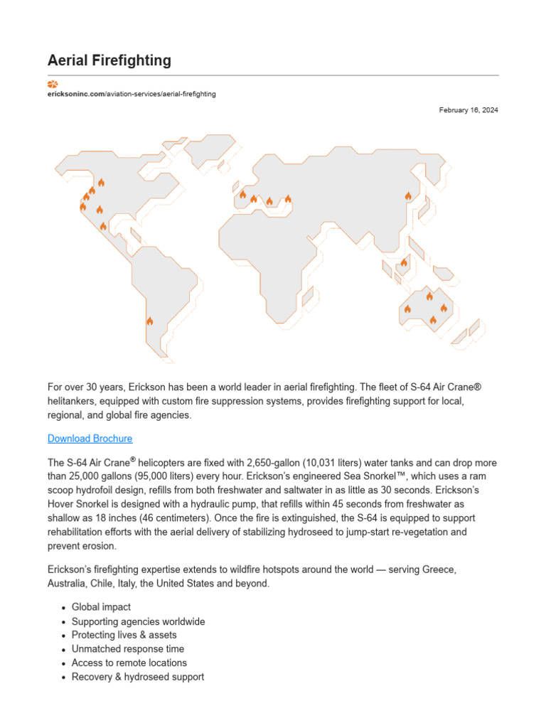 Global Aerial Firefighting Solutions | PDF | Wildfire | Firefighting