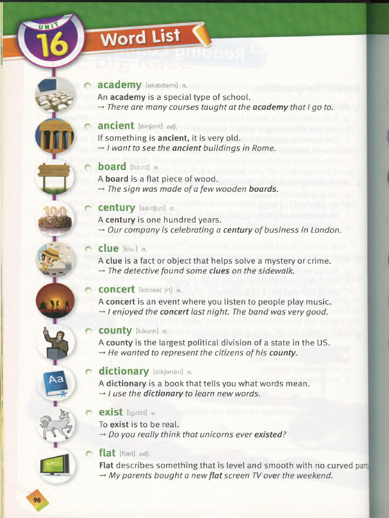Vocabulary Word List and Exercises | PDF
