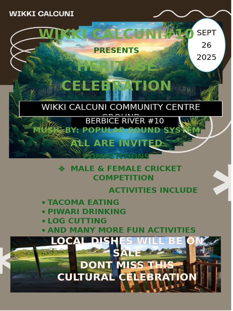 Wikki Calcuni Heritage Celebration 2025 | PDF
