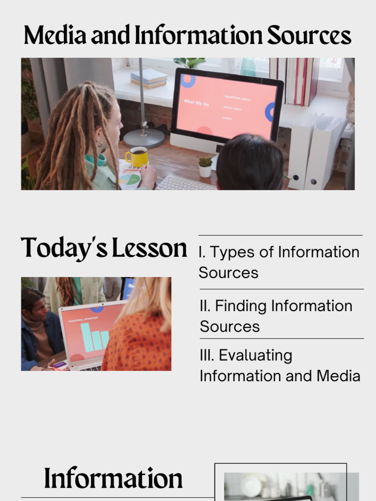 Understanding Media and Information Sources | PDF
