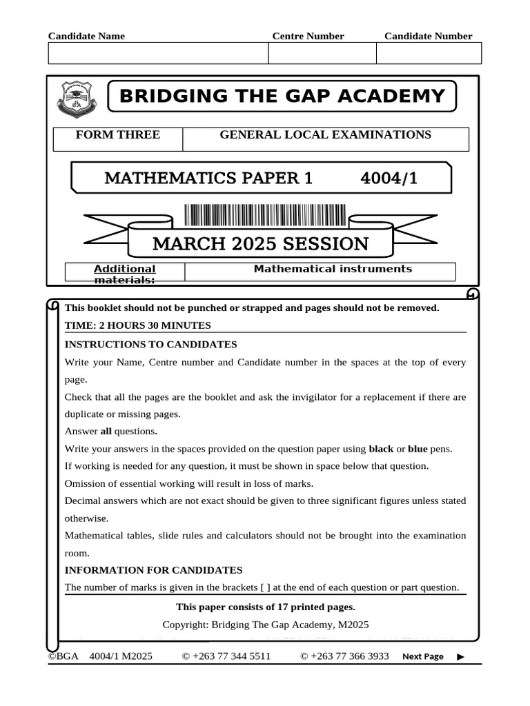 March 2025 Form Three Math Exam | PDF | Numbers | Mathematics