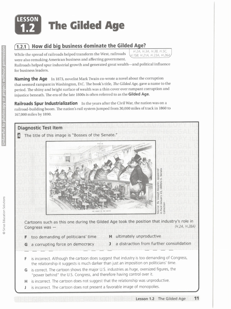 Sirius Guilded Age Text | PDF