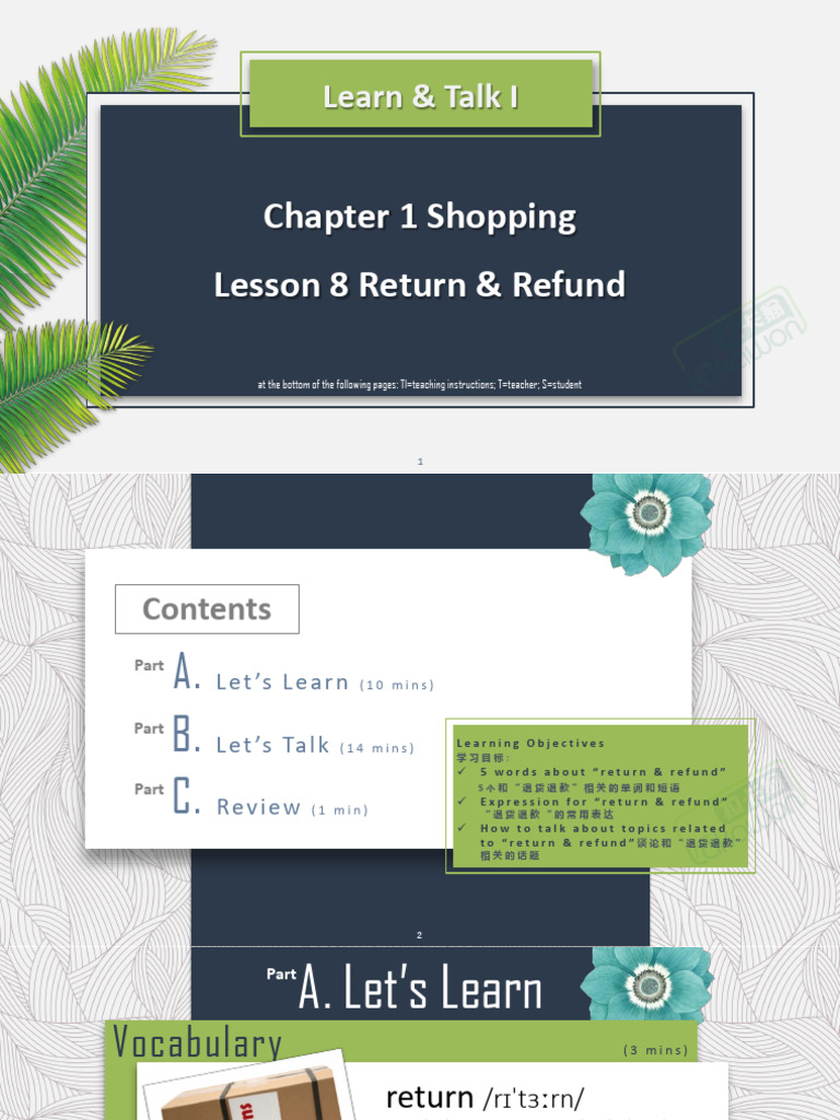 Return and Refund Basics | PDF | Online Shopping | Learning