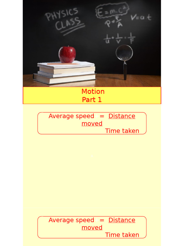 Understanding Motion: Speed, Velocity, Acceleration | PDF ...